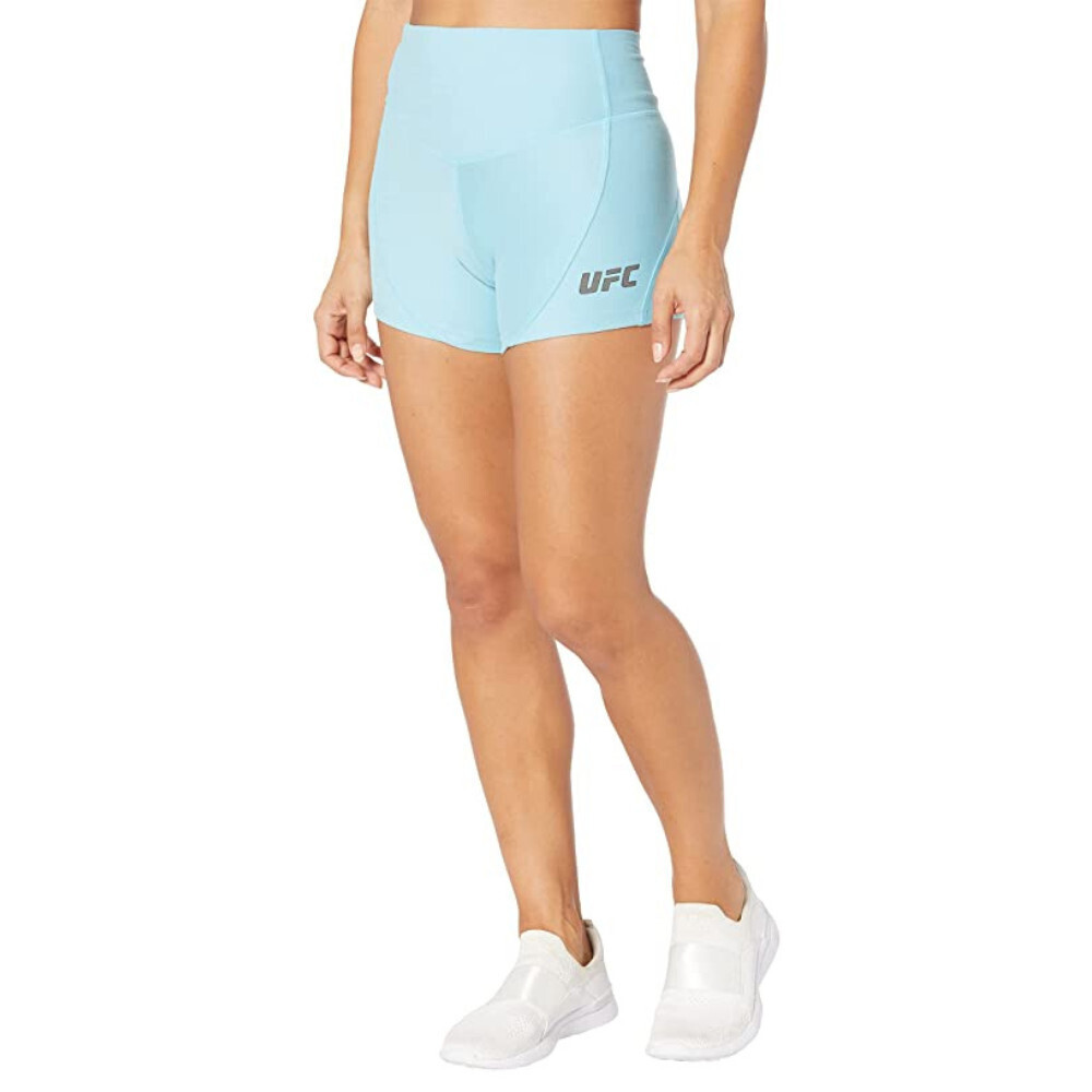 UFC 3 Extreme Shorts Women's M Porcelain Blue Stretch High-Waisted Active KFC178